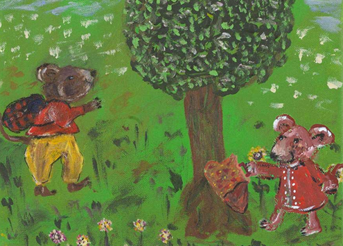 Gemälde mit Esmeralda (von Cornelia Asal)